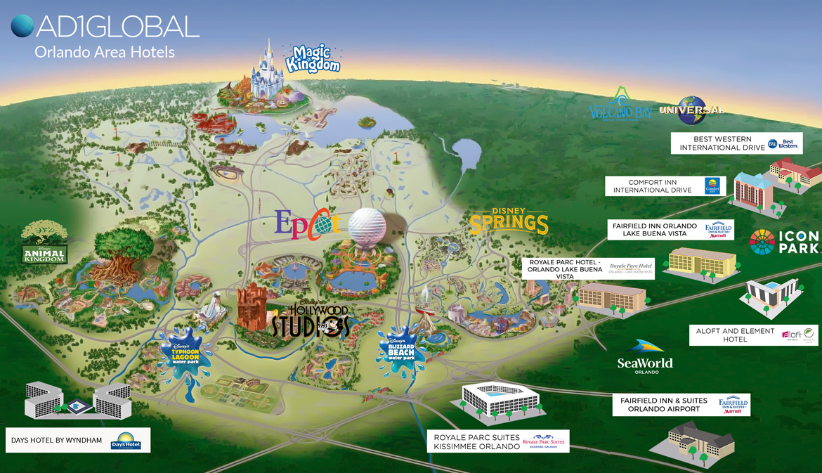 disney Walt Disney World Resort Map 2019