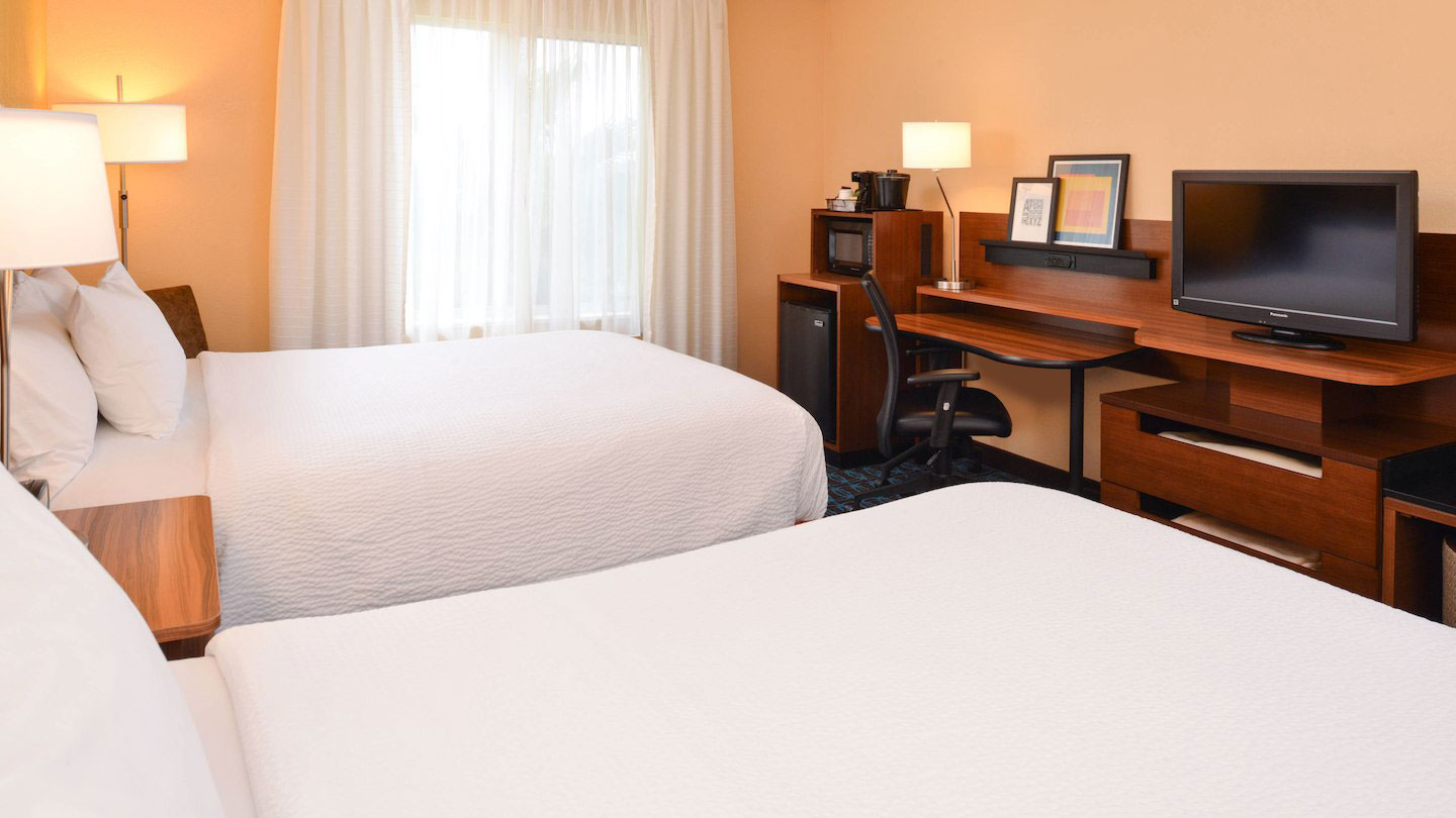 Fairfield Inn Orlando room double beds photo 2