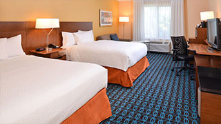 Fairfield Inn Orlando room double beds photo 3